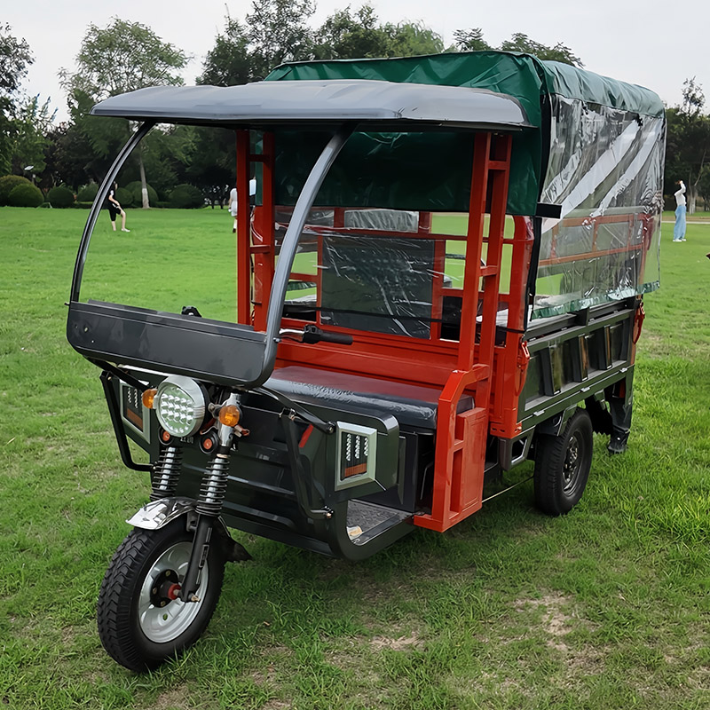 Triciclo eléctrico de pasajeros y carga